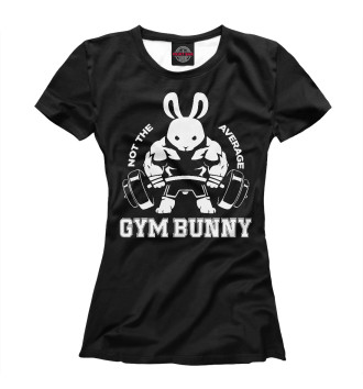 Женская Футболка Gym Bunny