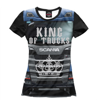 Женская Футболка SCANIA - король грузовиков