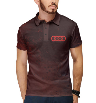 Мужское Рубашка поло Audi - Liquid (Pattern)