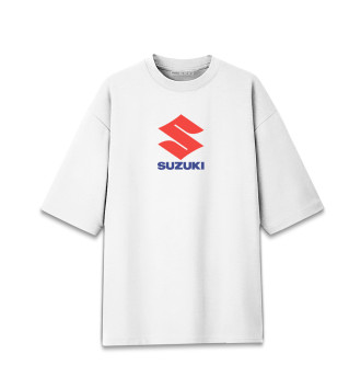 Женская Хлопковая футболка оверсайз Suzuki