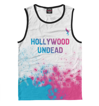 Майка для мальчиков Hollywood Undead Neon Gradient (брызги)