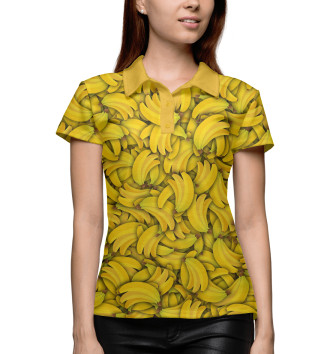 Женское Рубашка поло Бананы