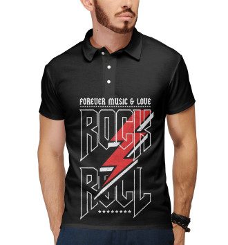 Мужское Рубашка поло Rock'n'Roll