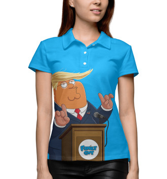 Женское Рубашка поло Питер Гриффин Трамп