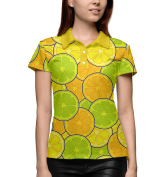 Женское Рубашка поло Лимоны