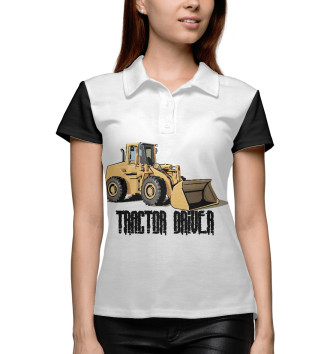 Женское Рубашка поло Tractor driver