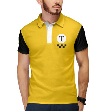 Мужское Рубашка поло Т - такси и шашечки: желтый