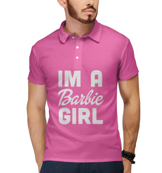 Мужское Рубашка поло IM A Barbie GIRL