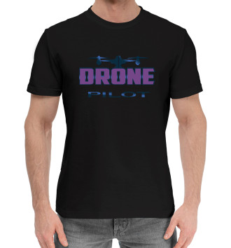 Мужская Хлопковая футболка Drone Pilot