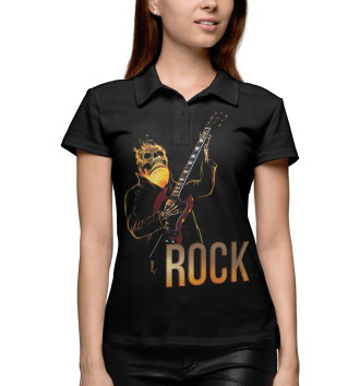 Женское Рубашка поло Rock