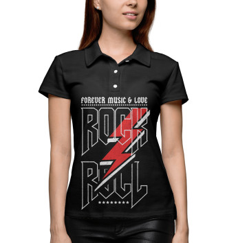 Женское Рубашка поло Rock'n'Roll
