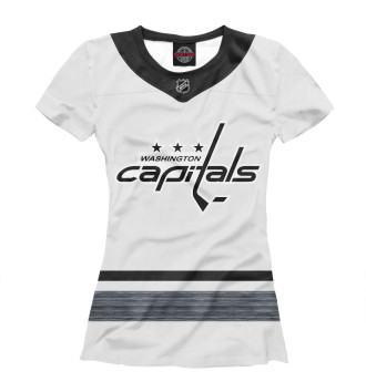 Женская Футболка Washington Capitals Форма Бонусная 2019