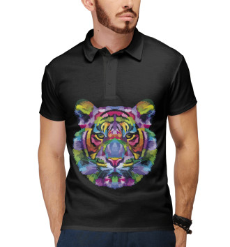Мужское Рубашка поло Color tiger