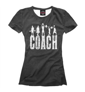 Женская Футболка Coach Powerlifting