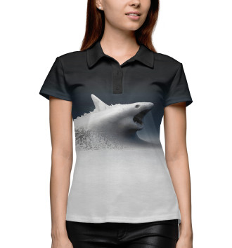 Женское Рубашка поло Snow shark