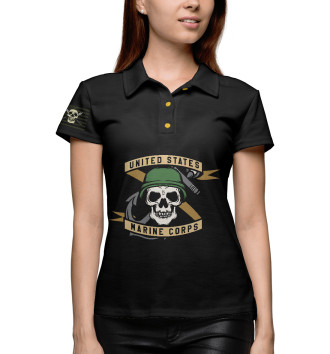Женское Рубашка поло Морская пехота США