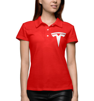 Женское Рубашка поло Tesla
