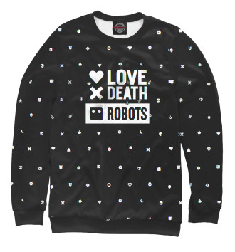 Женский Толстовка Love, Death + Robots logo