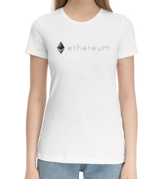 Женская Хлопковая футболка Ethereum