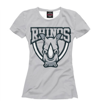 Женская Футболка Rhinos