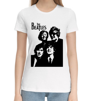 Женская Хлопковая футболка The Beatles