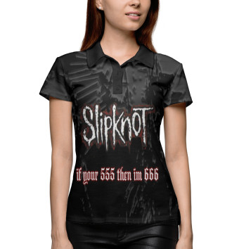 Женское Рубашка поло Slipknot