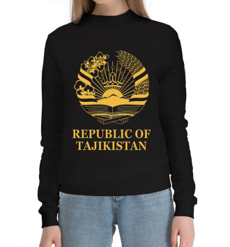 Женский Хлопковый свитшот Republic of Tajikistan