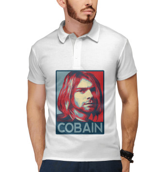 Мужское Рубашка поло Kurt Cobain (Nirvana)