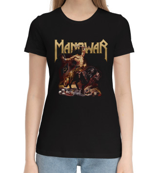 Женская Хлопковая футболка Manowar