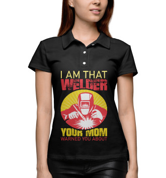 Женское Рубашка поло Сварщик (Welder)