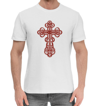 Мужская Хлопковая футболка Православный крестик