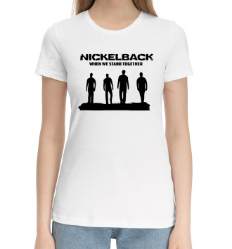 Женская Хлопковая футболка Nickelback