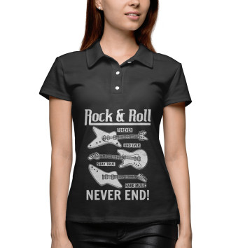 Женское Рубашка поло Rock'n'roll