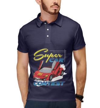 Мужское Рубашка поло Super Car