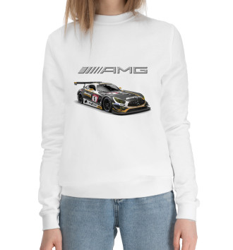 Женский Хлопковый свитшот Mercedes AMG Motorsport