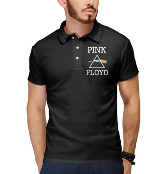 Мужское Рубашка поло Pink Floyd радуга
