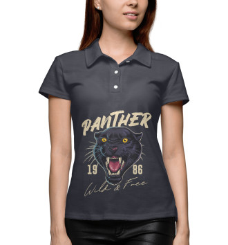 Женское Рубашка поло Пантера