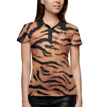 Женское Рубашка поло В шкуре тигра