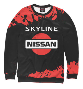 Женский Свитшот Nissan Skyline - Брызги