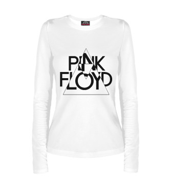 Женский Лонгслив Pink Floyd черный логотип