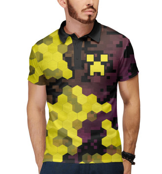 Мужское Рубашка поло Minecraft / Майнкрафт