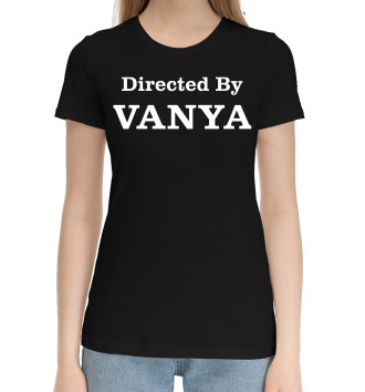 Женская Хлопковая футболка Directed By Vanya