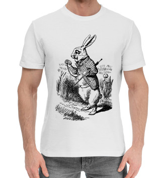 Мужская Хлопковая футболка Кролик