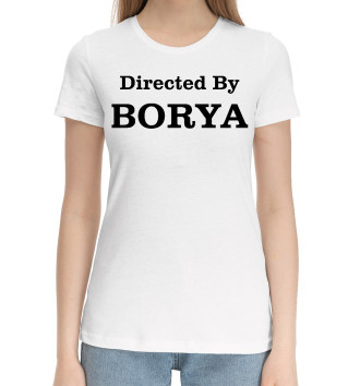 Женская Хлопковая футболка Directed By Borya
