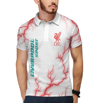 Мужское Рубашка поло Ливерпуль | Liverpool Sport | Молнии