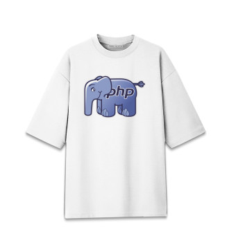 Женская Хлопковая футболка оверсайз Php elephant