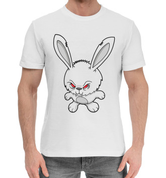Мужская Хлопковая футболка Кролик вампир