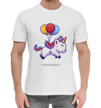 Мужская Хлопковая футболка Unicorn