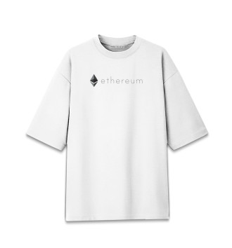 Женская Хлопковая футболка оверсайз Ethereum