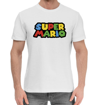 Мужская Хлопковая футболка Super Mario